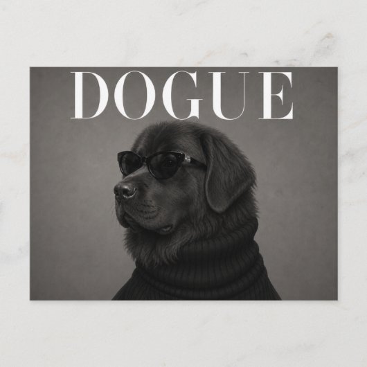 Newfoundland Luxe Mode Editorial Briefkaart (Voorkant)