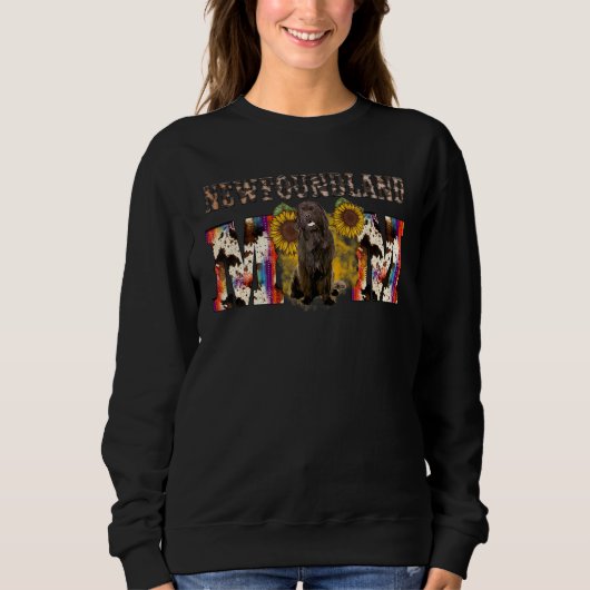 Newfoundland Mam Westerne zonnebloempitten Trui (Voorkant)
