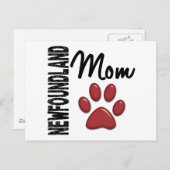 Newfoundland mama 2 briefkaart (Voorkant / Achterkant)