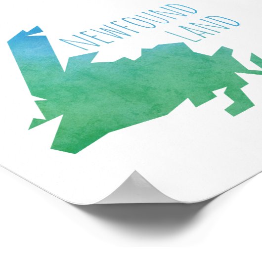 Newfoundland Map Poster (Hoek)