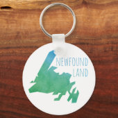 Newfoundland Map Sleutelhanger (Voorkant)