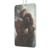 Newfoundland met Sinterklaas Feestelijke Kerstmis Luchtverfrisser (Links)