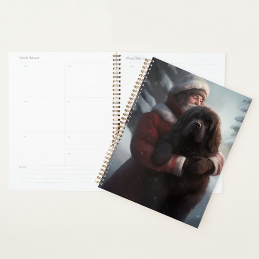 Newfoundland met Sinterklaas Feestelijke Kerstmis Planner (Display)