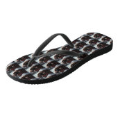 Newfoundland met Sinterklaas Feestelijke Kerstmis Teenslippers (Schuin)