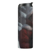 Newfoundland met Sinterklaas Feestelijke Kerstmis Thermosbeker (Gedraaid links)