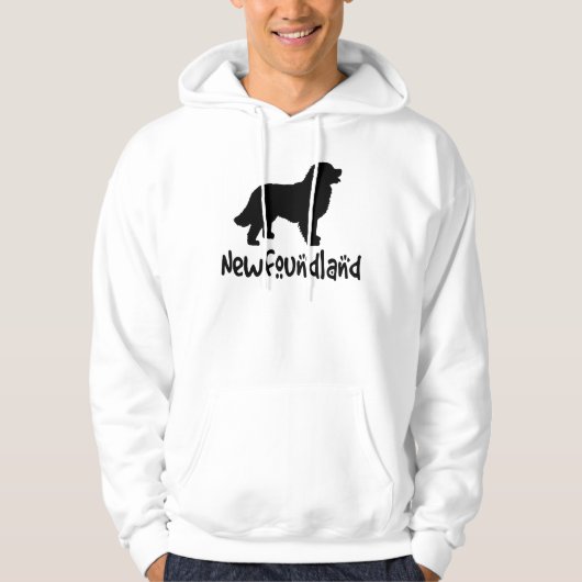Newfoundland met woltekst hoodie (Voorkant)