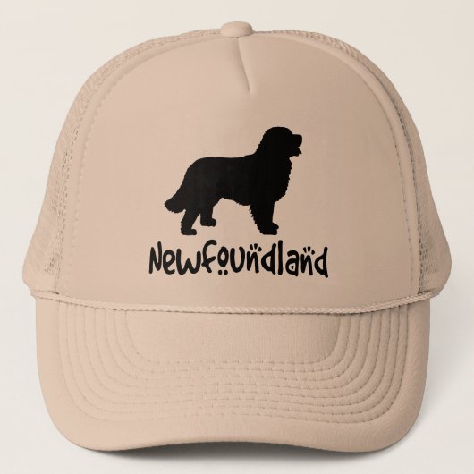 Newfoundland met woltekst trucker pet (Voorkant)
