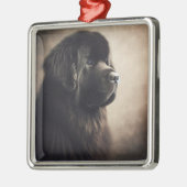 Newfoundland Metalen Ornament (Links)