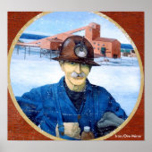 Newfoundland Miner Mural Poster (Voorkant)
