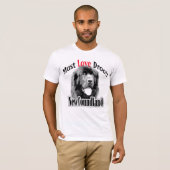 Newfoundland moet houden van kwijlen t-shirt (Voorkant volledig)