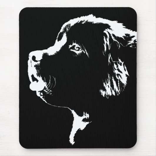 Newfoundland Mousepad Newfoundlander Dog Gifts Muismat (Voorkant)