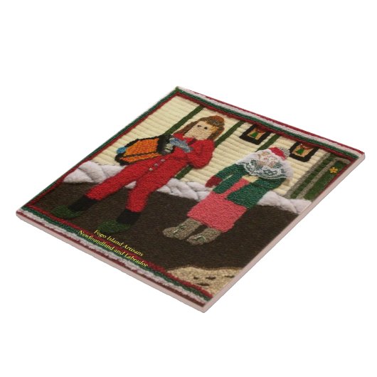 Newfoundland Mummers, die uit Tegeltje (Zijkant)