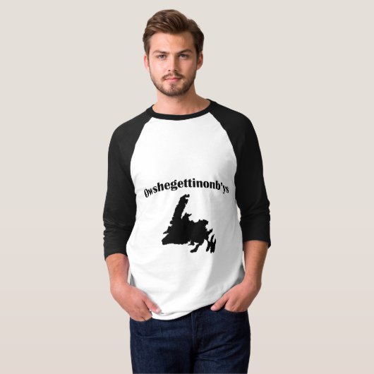 Newfoundland Newfie Slang T-shirt (Voorkant volledig)