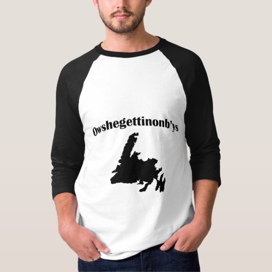 Newfoundland Newfie Slang T-shirt (Voorkant)