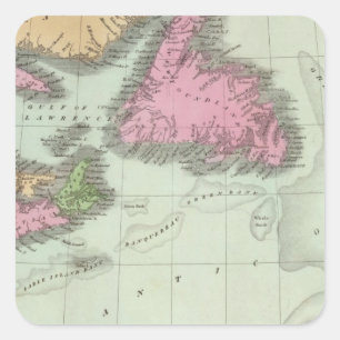 Newfoundland Nova Scotia en New Brunswick Vierkante Sticker