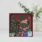 Newfoundland Oma/Opa Feestdagenkaart (Staand voorkant)