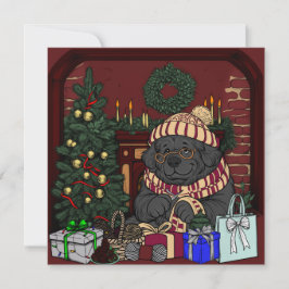 Newfoundland Oma/Opa Feestdagenkaart