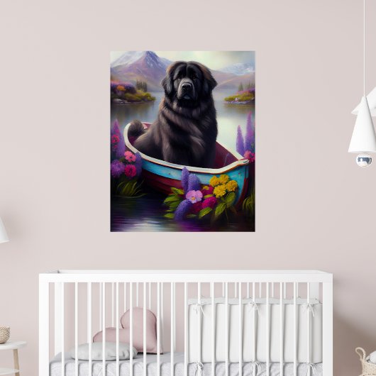 Newfoundland op een peddel: Een landschappelijk av Poster (Kinderkamer 2)