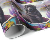 Newfoundland op een peddel: een Schilderachtig avo Cadeaupapier (Rol Hoek)