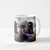 Newfoundland op een peddel: een Schilderachtig avo Koffiemok (Voorkant rechts)