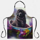 Newfoundland op een peddel: een Schilderachtig avo Schort (Voorkant)