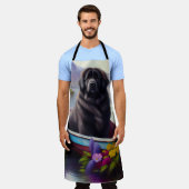 Newfoundland op een peddel: een Schilderachtig avo Schort (Gedragen)