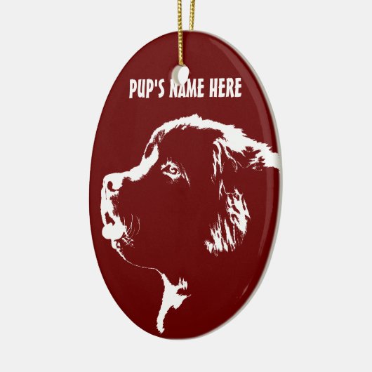 Newfoundland Ornament Personalized Dog Decoration (Links)