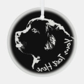 Newfoundland Ornament Personalized Dog Decoration (Achterkant)