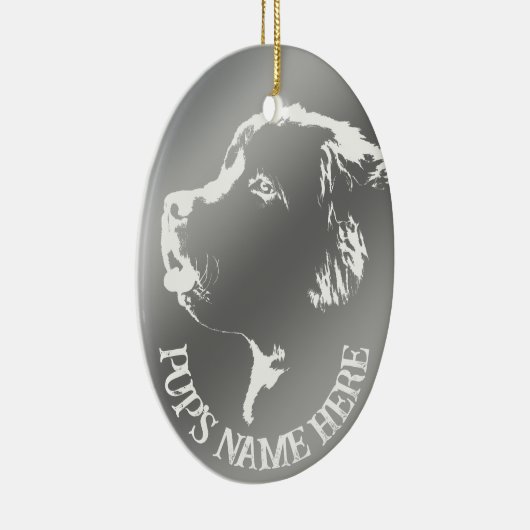 Newfoundland Ornament Personalized Dog Decoration (Rechts)