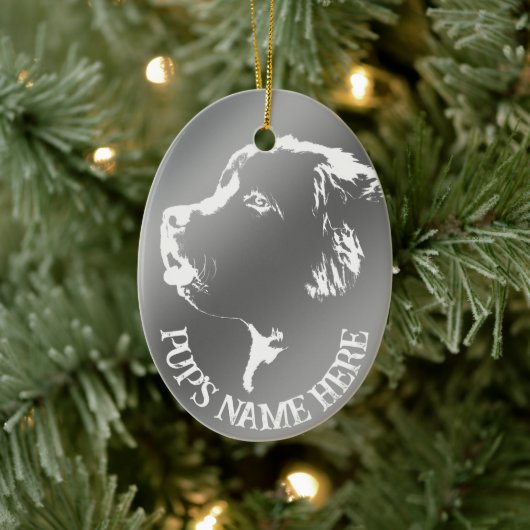 Newfoundland Ornament Personalized Dog Decoration (Boom)