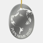 Newfoundland Ornament Personalized Dog Decoration (Voorkant)