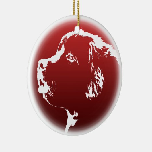 Newfoundland Ornament Personalized Dog Decoration (Rechts)