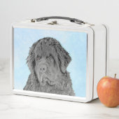 Newfoundland Painting - Cute Original Dog Art (In situ)