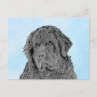 Newfoundland Painting - Cute Original Dog Art