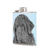 Newfoundland Painting - Cute Original Dog Art Heupfles (Links)