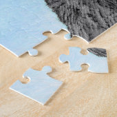 Newfoundland Painting - Cute Original Dog Art Legpuzzel (Zijkant)