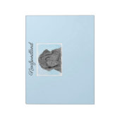 Newfoundland Painting - Cute Original Dog Art Note Notitieblok (Linkerzijde)