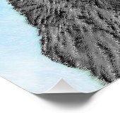 Newfoundland Painting - Cute Original Dog Art Perfect Poster (Hoek)