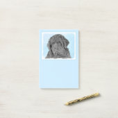 Newfoundland Painting - Cute Original Dog Art Post-it® Notes (Op bureau)