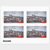 Newfoundland, panoramisch stadsgezicht foto rechthoekige sticker (Vel)