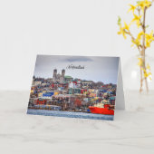 Newfoundland, panoramisch stadsgezicht  kaart (Gele Bloem)
