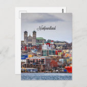 Newfoundland, panoramische cityscape-foto; briefkaart (Voorkant / Achterkant)