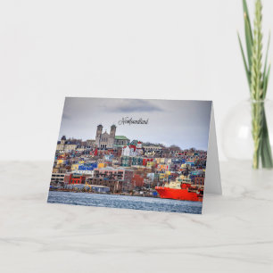 Newfoundland, panoramische cityscape, kaart