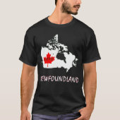 Newfoundland Pas de provincie Canada aan T-shirt (Voorkant)