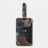 Newfoundland pompoenen Halloween Scary Bagagelabel (Achterkant verticaal)