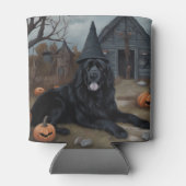 Newfoundland pompoenen Halloween Scary Blikjeskoeler (Achterkant)