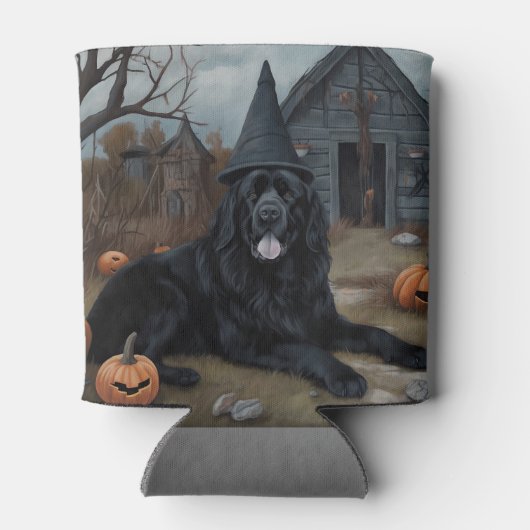 Newfoundland pompoenen Halloween Scary Blikjeskoeler (Achterkant)