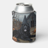 Newfoundland pompoenen Halloween Scary Blikjeskoeler (Blikje Achterkant)