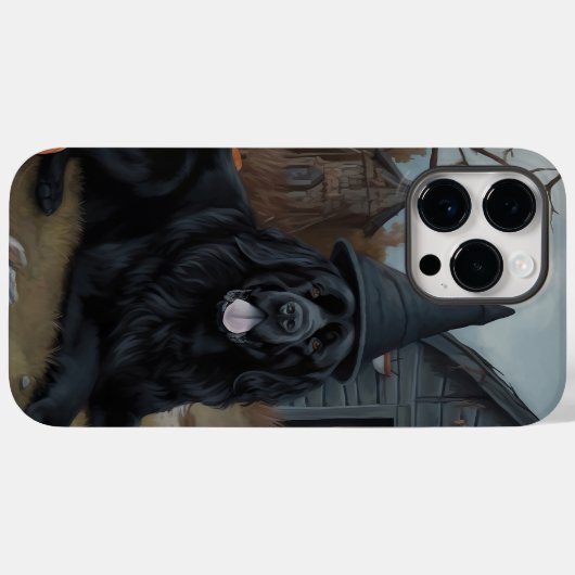 Newfoundland pompoenen Halloween Scary Case-Mate iPhone Case (Achterkant (horizontaal))