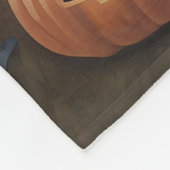 Newfoundland pompoenen Halloween Scary Fleece Deken (Hoek)